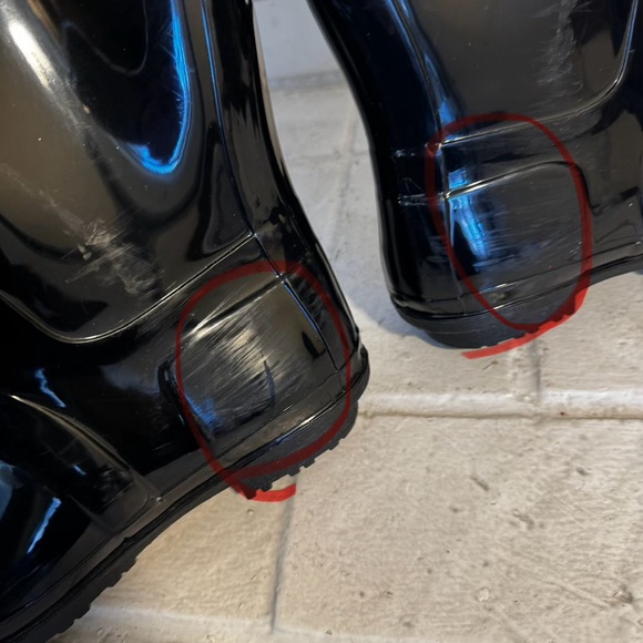 Seven7 Black Rain Boots Tall Size 9 - Picture 10 of 12